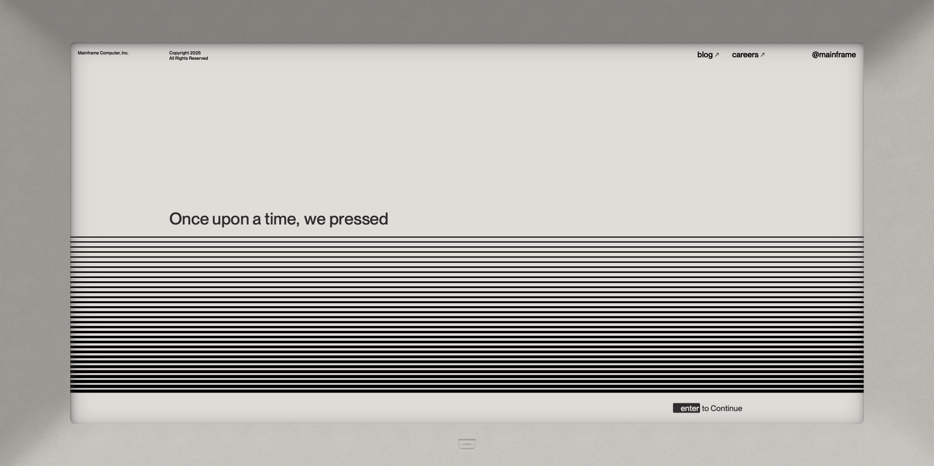 preview of Mainframe Computer, Inc. Website 2025