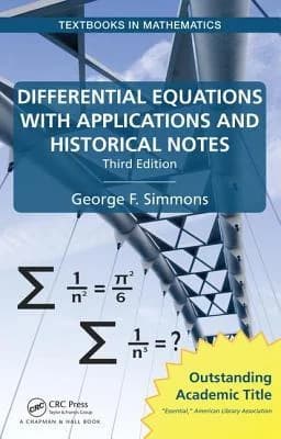 Cover of Differential Equations with Applications and Historical Notes, Third Edition