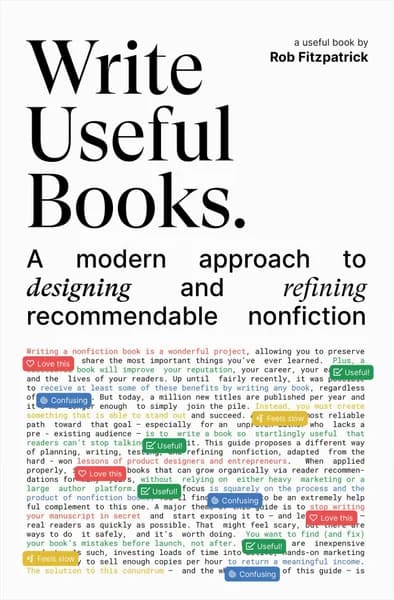 Cover of Write Useful Books: A modern approach to designing and refining recommendable nonfiction
